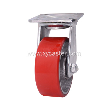 Swivel 5 Inch Red Wheel Caster